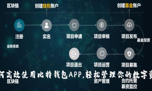 如何高效使用比特钱包APP，轻松管理你的数字资产
